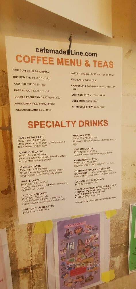 Cafe Madeleine - Brooklyn, NY menu_pic