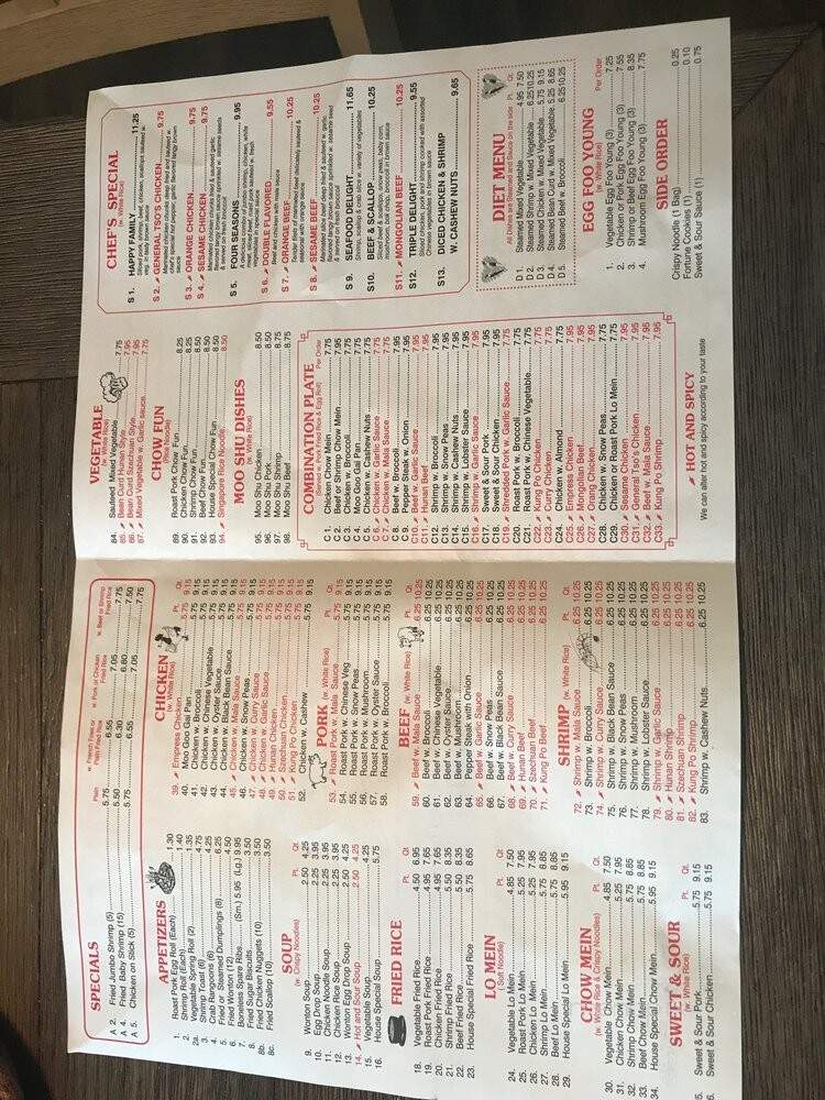 Peking Chinese Restaurant - Fort Wayne, IN menu_pic