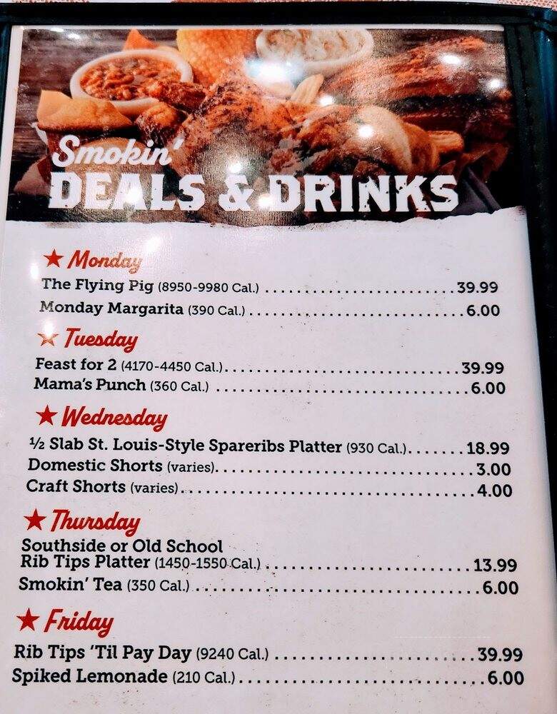 Famous Dave's Bar-B-Que - Novi, MI menu_pic