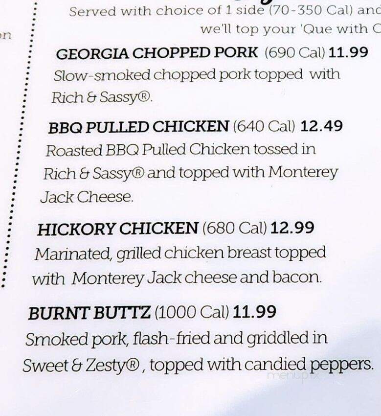 Famous Dave's Bar-B-Que - Novi, MI menu_pic