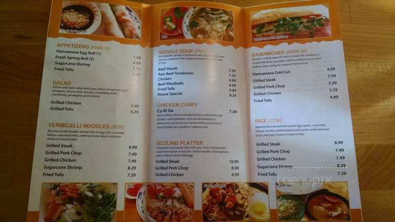 Saigon Cafe - Kenosha, WI menu_pic