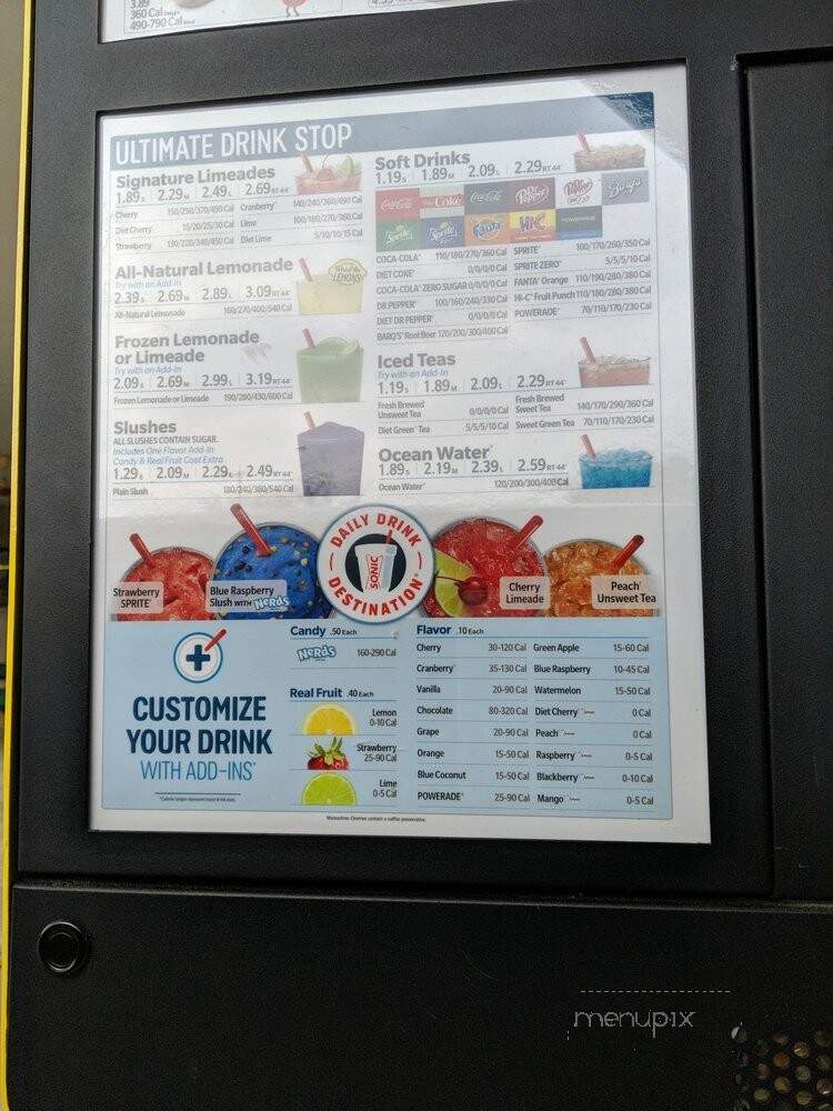 Sonic Foods - Sugar Land, TX menu_pic