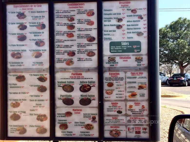 Taqueria Jalisco - Rosenberg, TX menu_pic