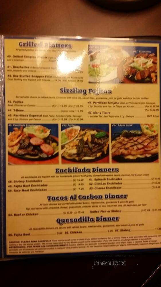 Tampico Seafood & Cocna Mexicana 2 - Houston, TX menu_pic