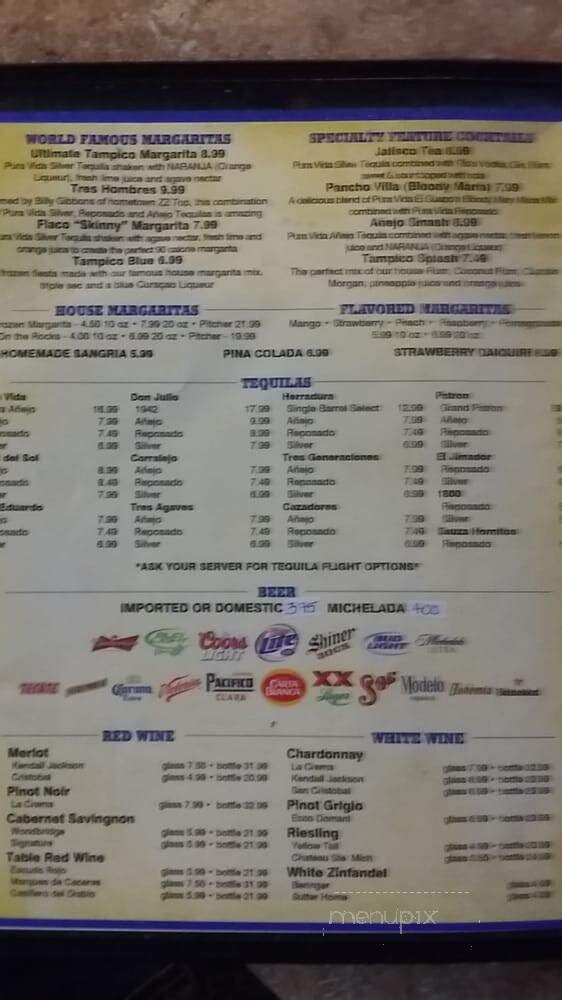 Tampico Seafood & Cocna Mexicana 2 - Houston, TX menu_pic