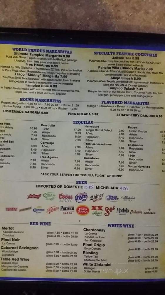 Tampico Seafood & Cocna Mexicana 2 - Houston, TX menu_pic