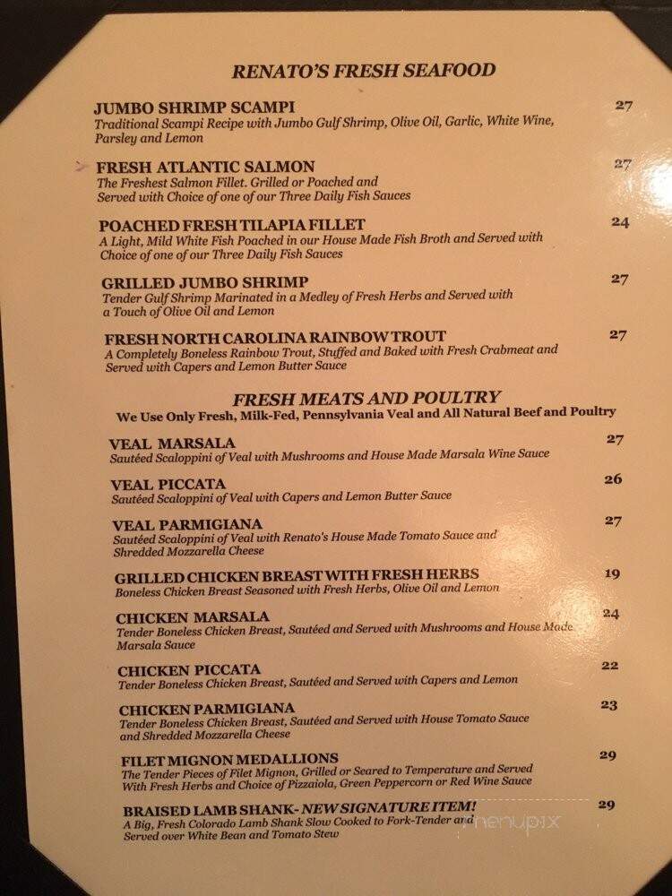 Renatos - Potomac, MD menu_pic