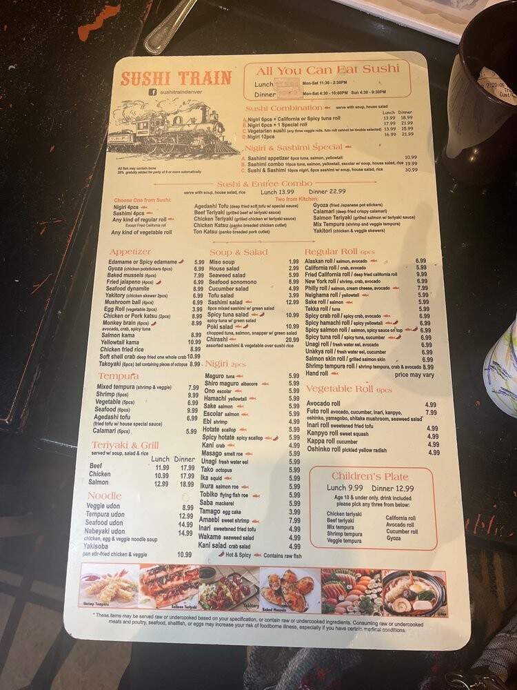 Sushi Boat - Denver, CO menu_pic
