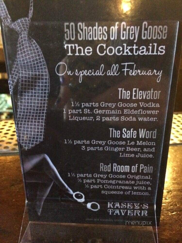 Kasey's Tavern - Chicago, IL menu_pic
