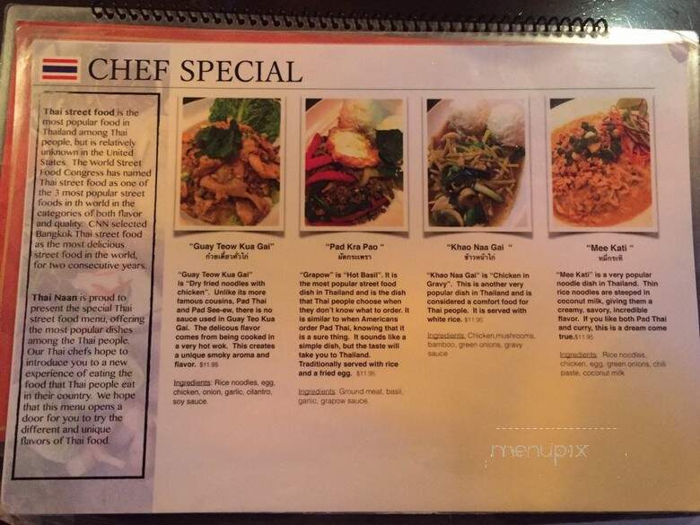 Thai Kitchen - Snohomish, WA menu_pic