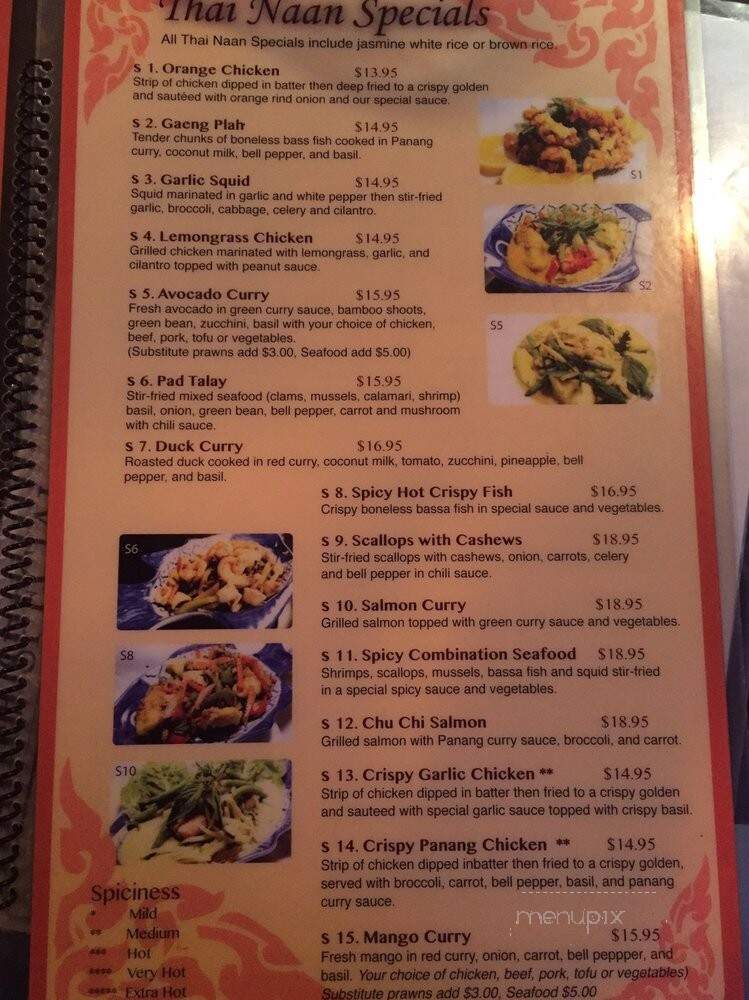 Thai Kitchen - Snohomish, WA menu_pic