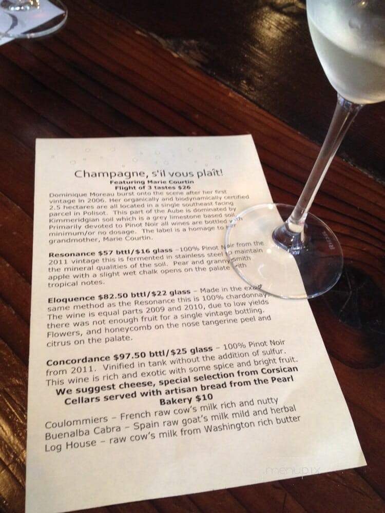 Oregon Wines on Broadway - Portland, OR menu_pic