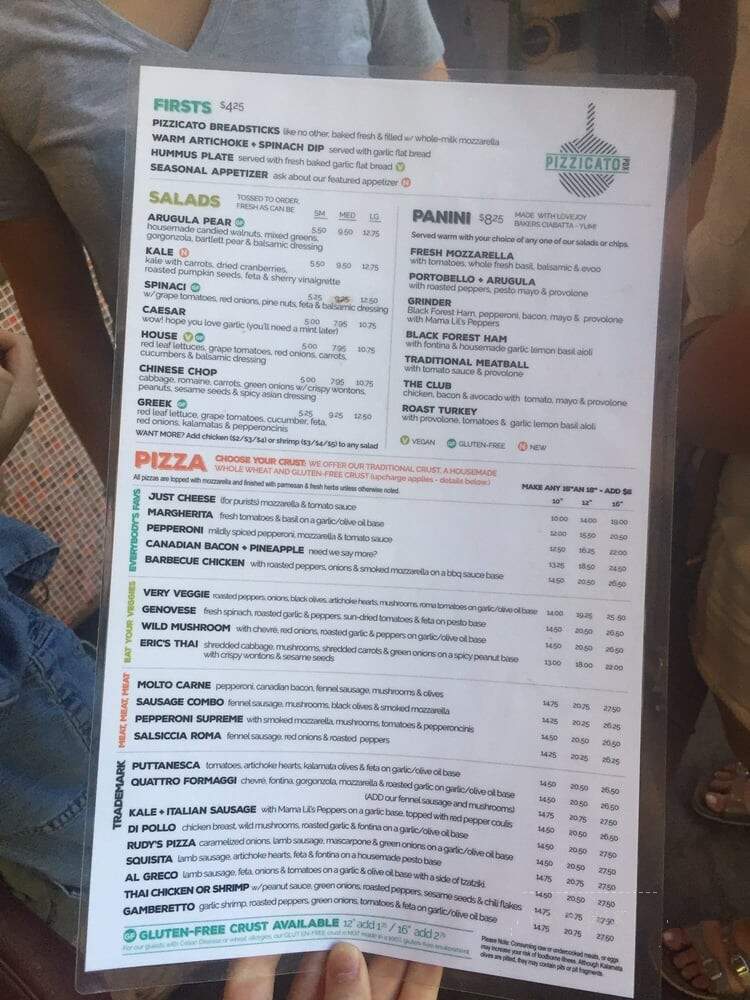 Pizzacato Gourmet Pizza - Portland, OR menu_pic
