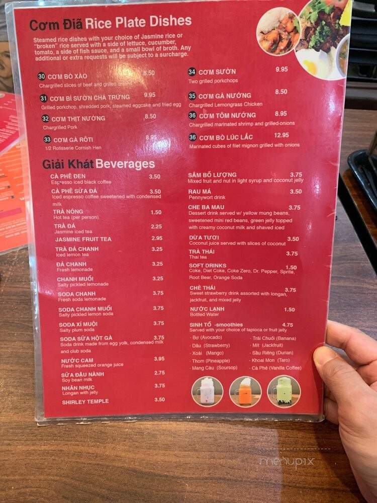 Pho Hoa - Harvey, LA menu_pic
