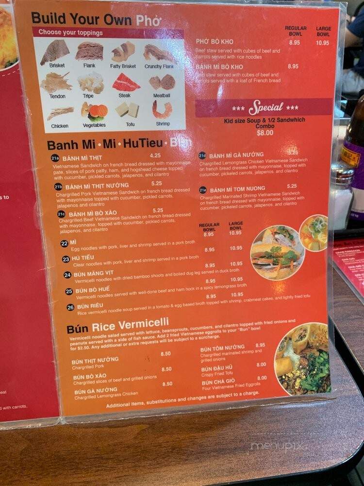 Pho Hoa - Harvey, LA menu_pic