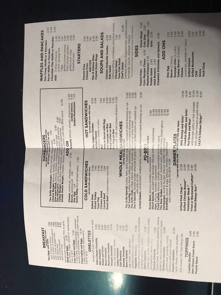 Camellia Grill - New Orleans, LA menu_pic