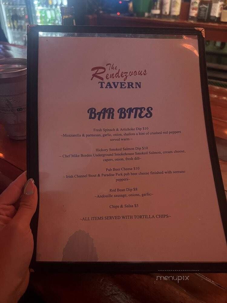Rendezvous - New Orleans, LA menu_pic