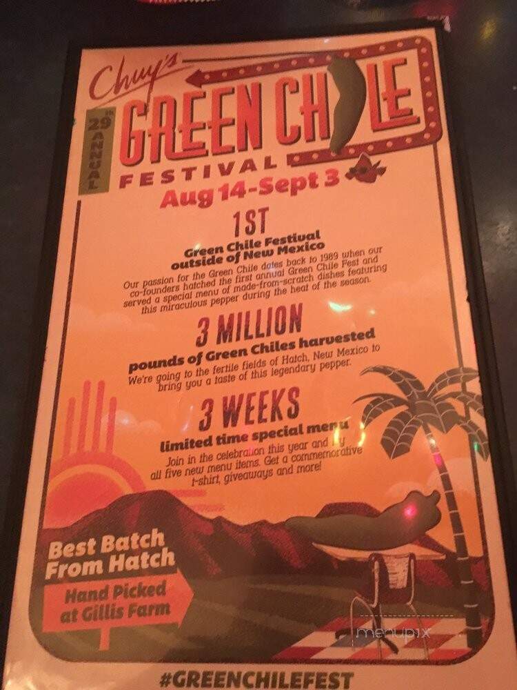 Chuys - Austin, TX menu_pic