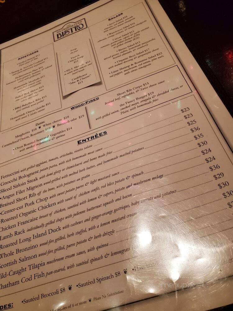 Metropolitan Bistro - Sea Cliff, NY menu_pic
