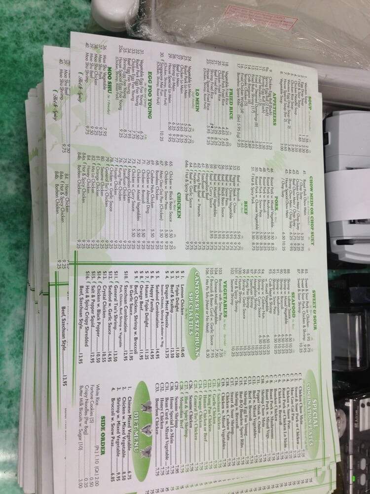 China 1 - Grand Rapids, MI menu_pic
