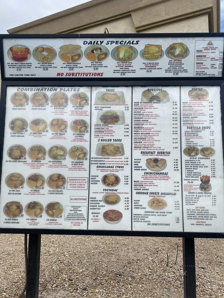 Robertos Taco Shop - Las Vegas, NV menu_pic
