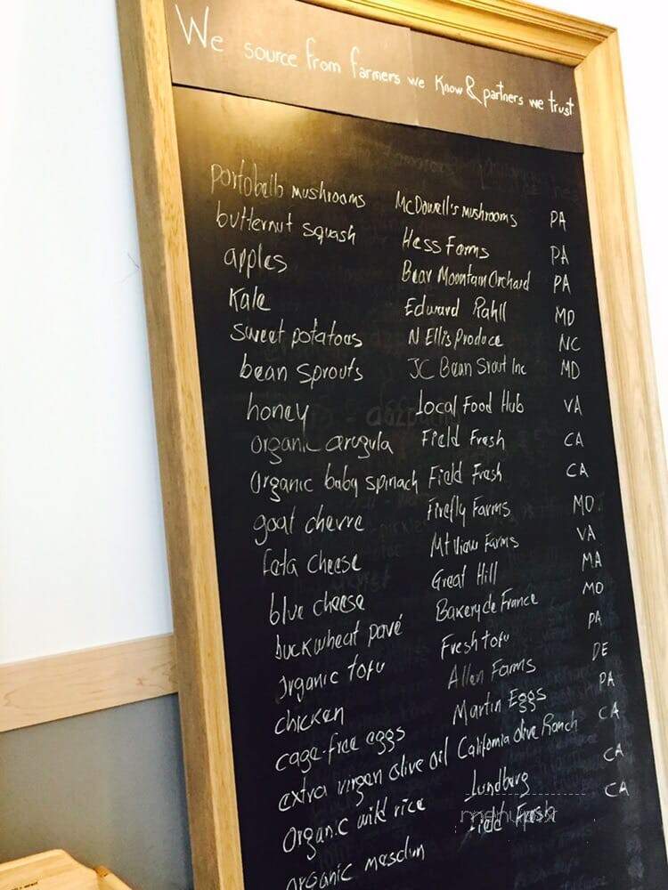 sweetgreen - Arlington, VA menu_pic