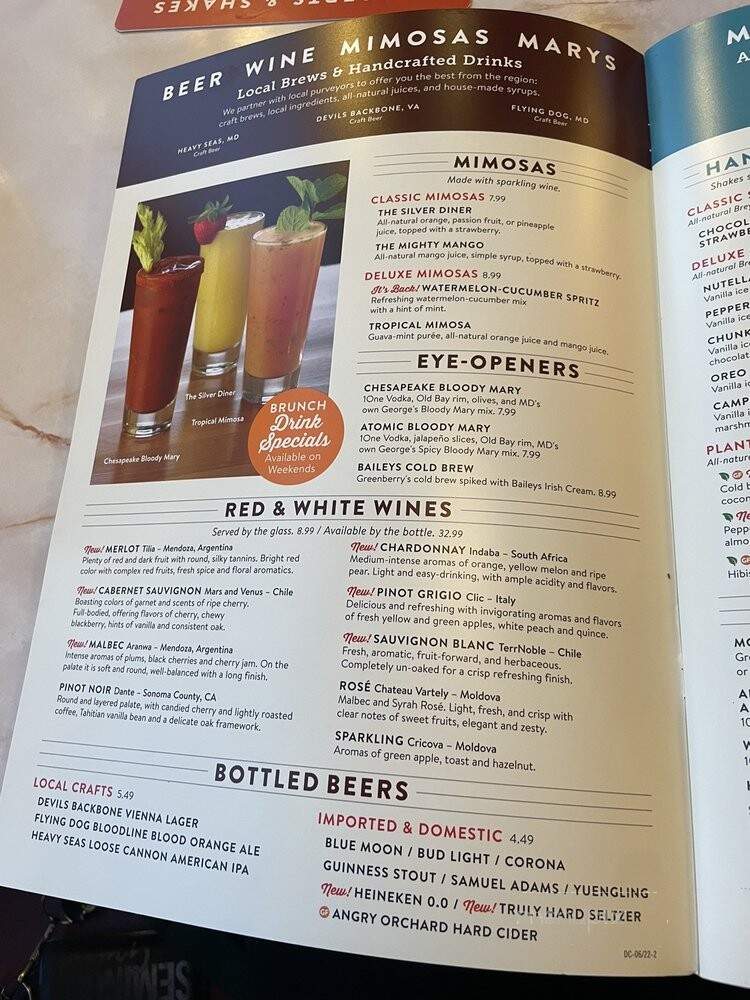 Silver Diner - Springfield, VA menu_pic