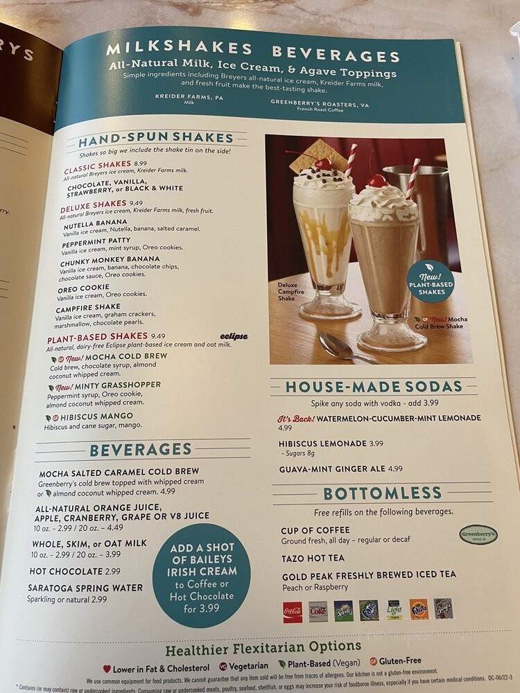 Silver Diner - Springfield, VA menu_pic