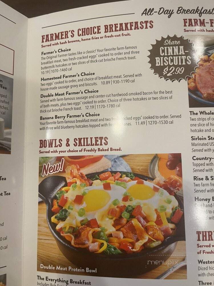 Bob Evans Restaurant - Charlotte, NC menu_pic