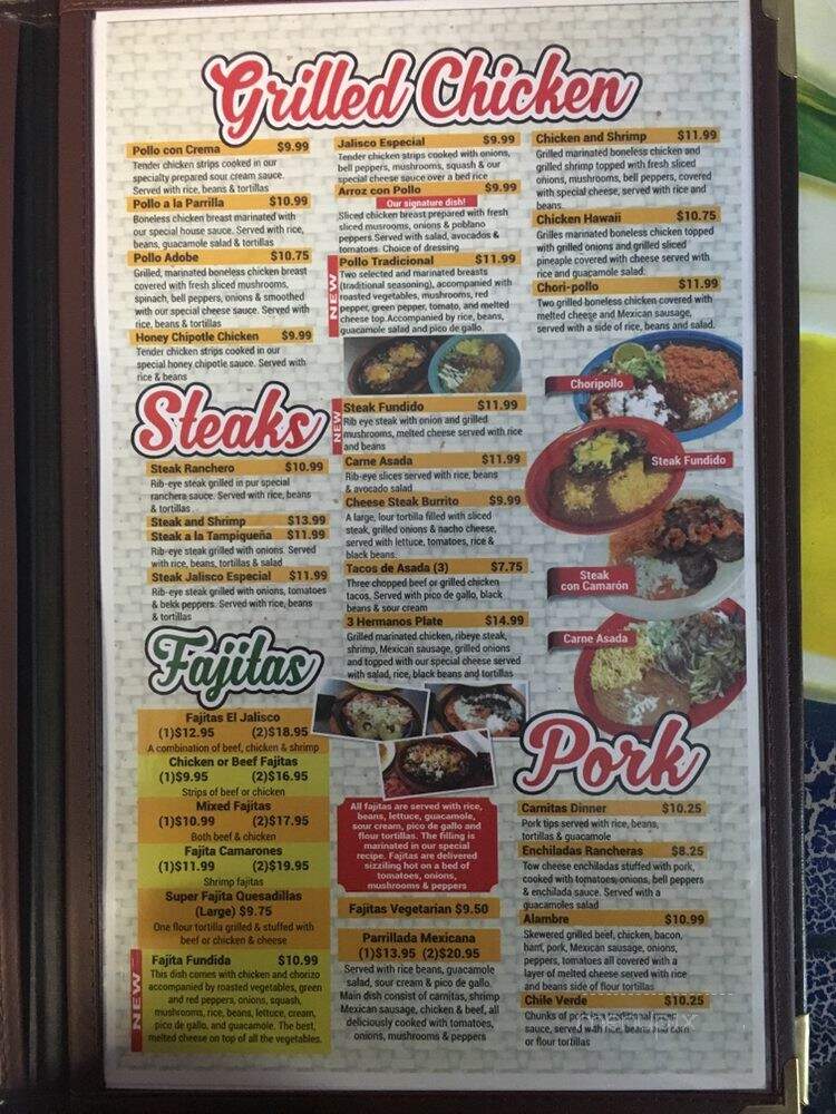 Plaza Jalisco - Wadesboro, NC menu_pic