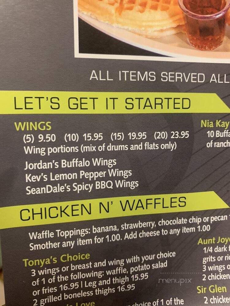 Chicago's Home of Chicken & Waffles - Oak Park, IL menu_pic