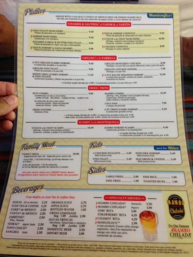 Mambo Seafood - Houston, TX menu_pic