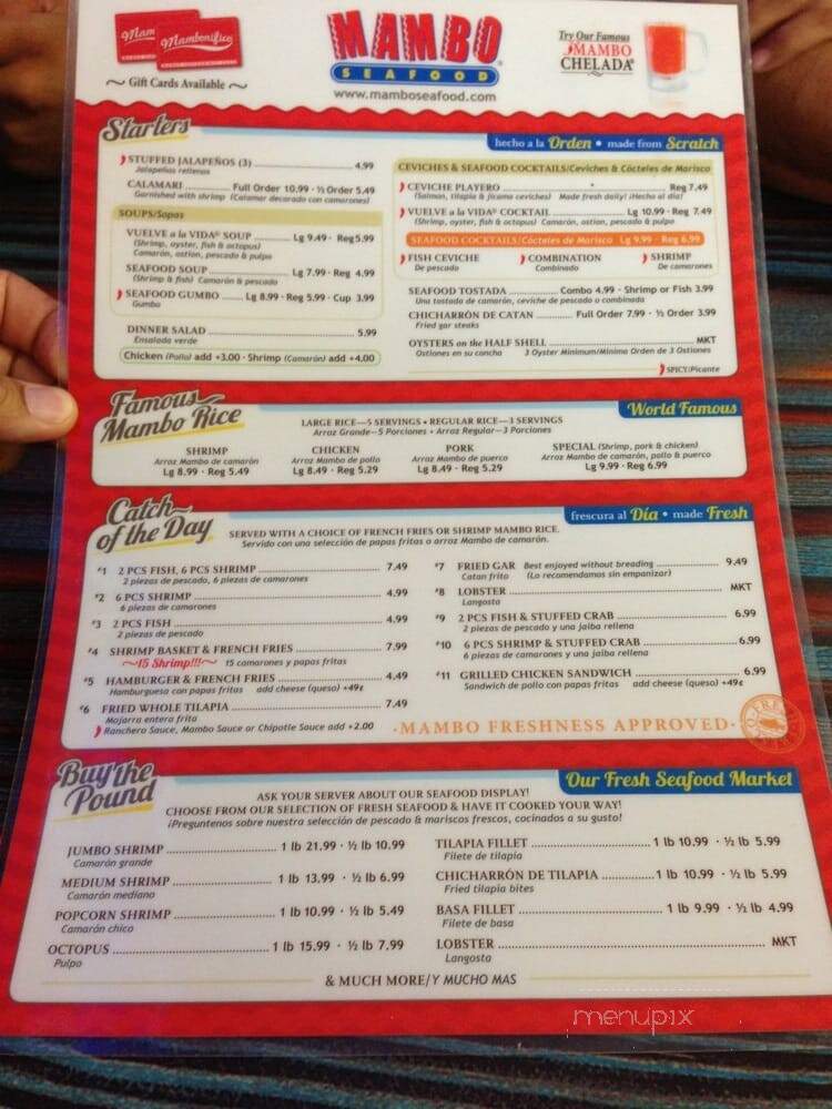 Mambo Seafood - Houston, TX menu_pic