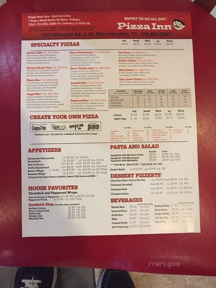 Pizza Inn - Houston, TX