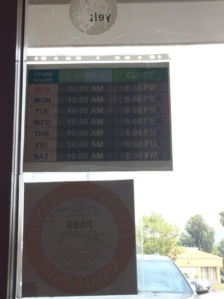 Flame Broiler - Anaheim, CA menu_pic