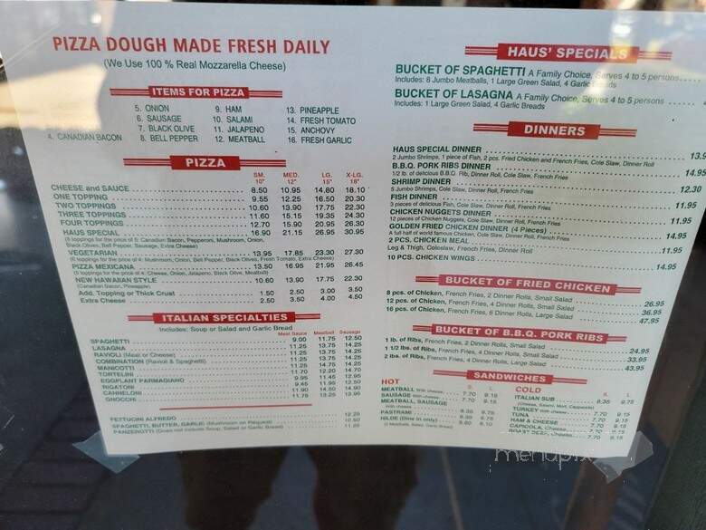 House of Pizza - Garden Grove, CA menu_pic