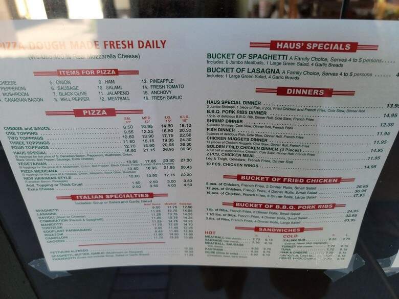 House of Pizza - Garden Grove, CA menu_pic