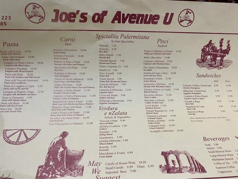 Papa Razzi - Brooklyn, NY menu_pic