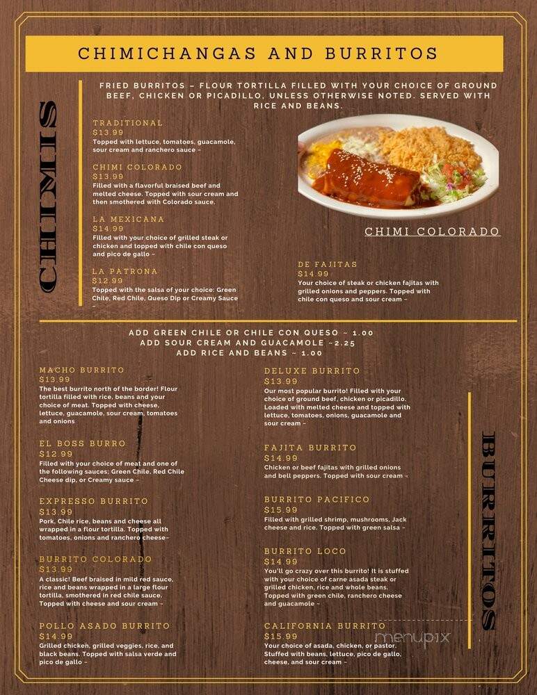 3 Margaritas - Colorado Springs, CO menu_pic
