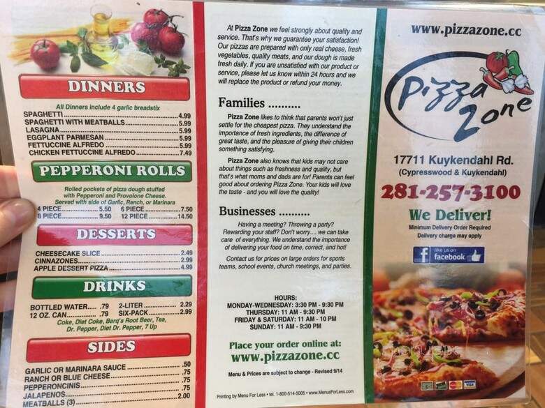 Pizza Zone - Butler, PA