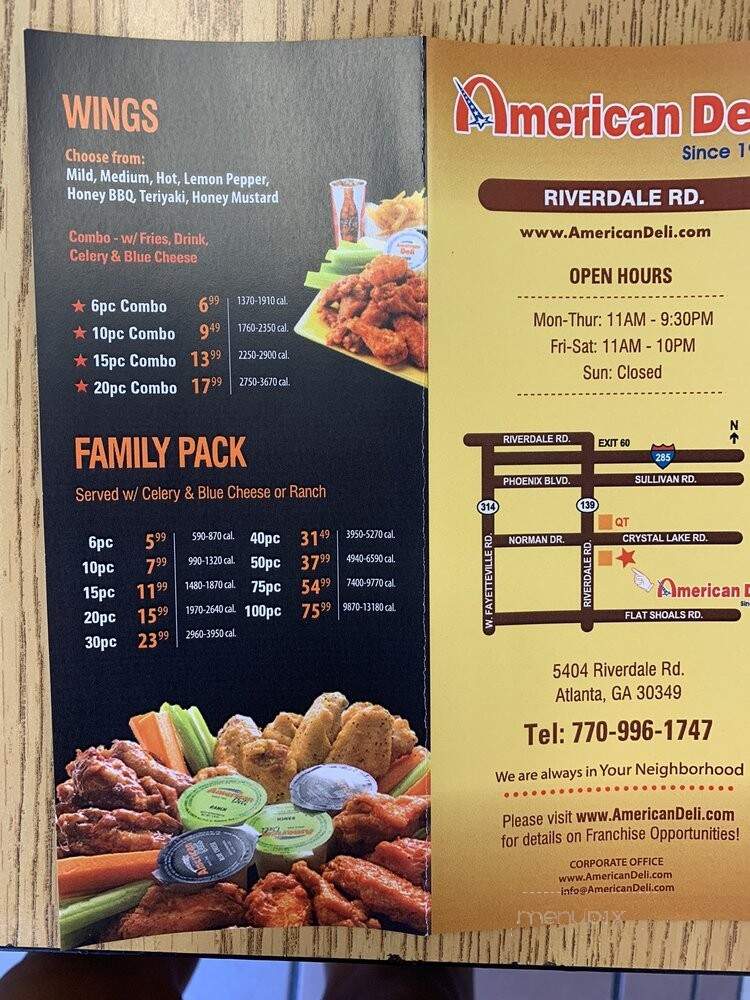 American Deli - Atlanta, GA menu_pic