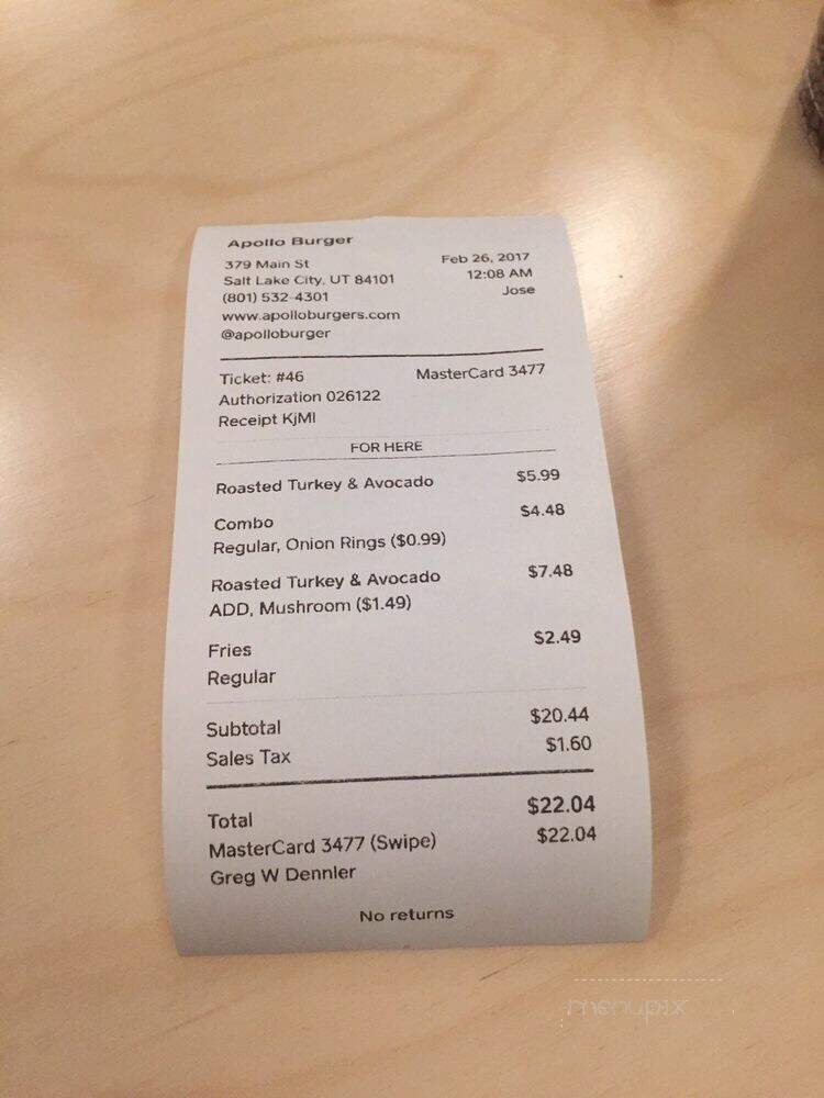 Apollo - Salt Lake City, UT menu_pic