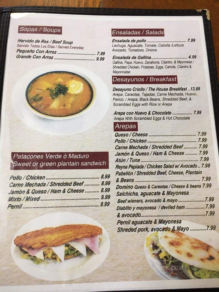 Andinitas Restaurant - Salt Lake City, UT menu_pic