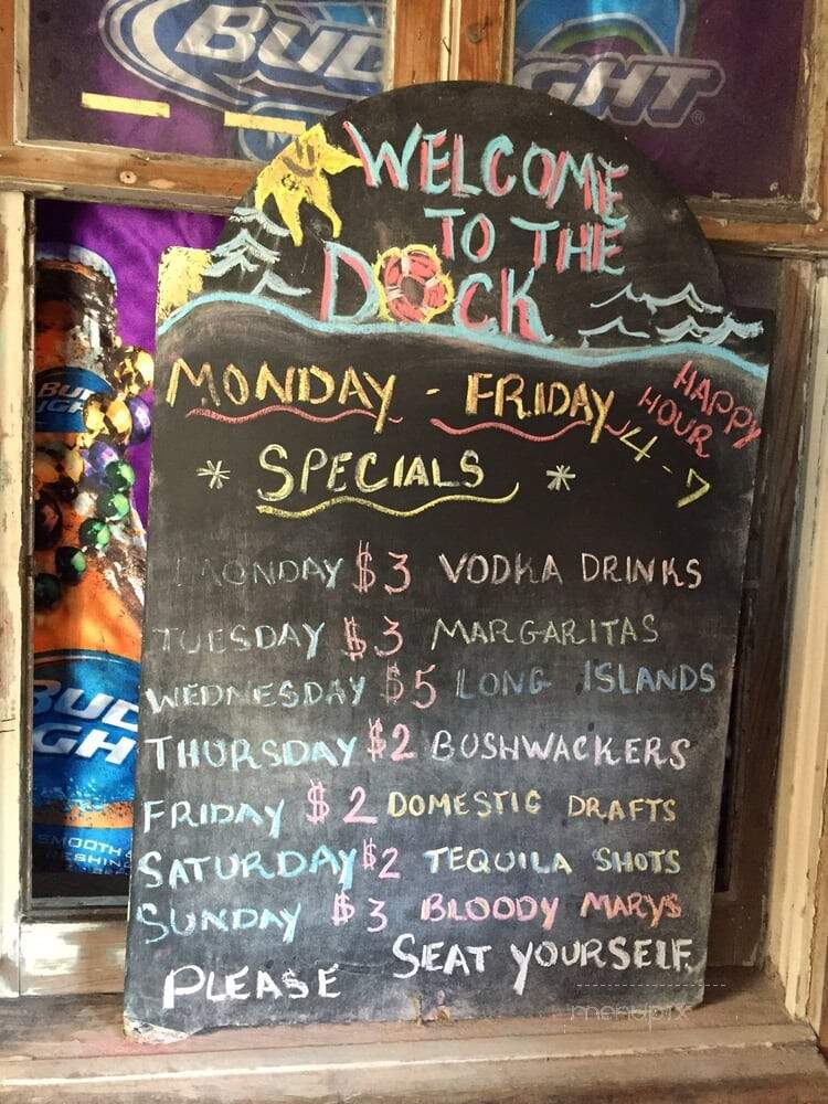 The Dock - Gulf Breeze, FL menu_pic