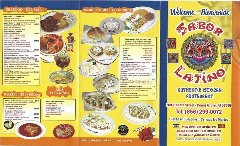 Sabor Latino - Penns Grove, NJ menu_pic