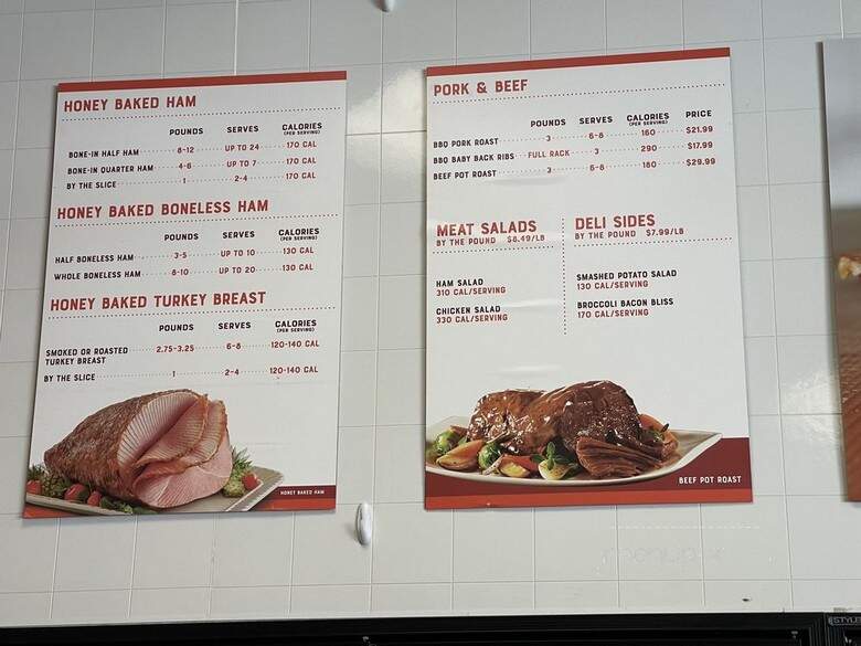 The HoneyBaked Ham Company - Newington, CT menu_pic