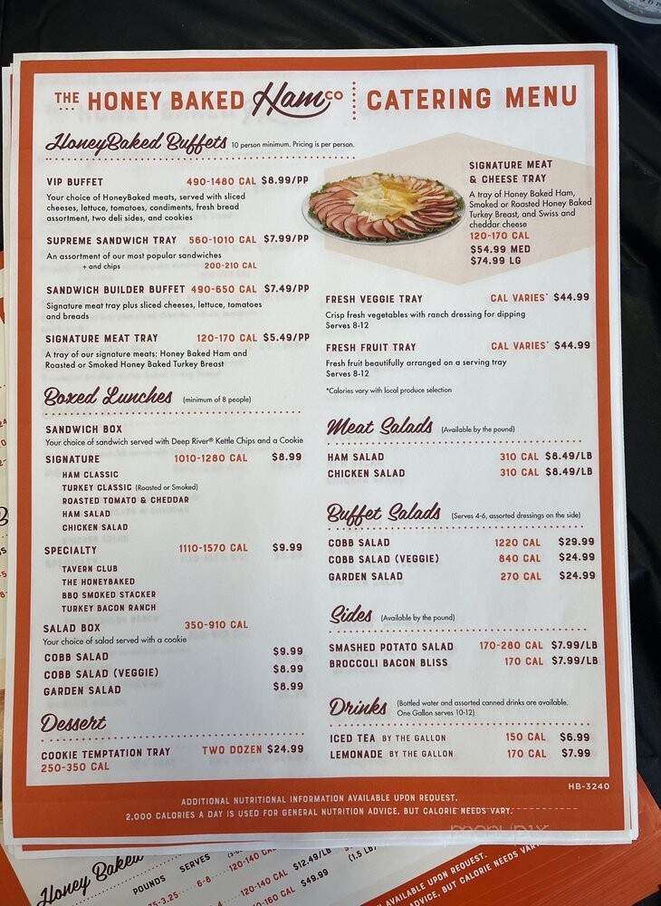 The HoneyBaked Ham Company - Newington, CT menu_pic