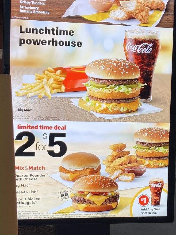 McDonalds Lincoln - Lincoln, CA menu_pic