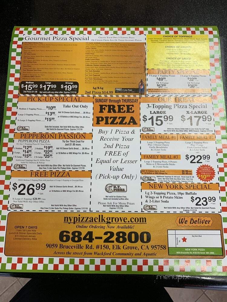 Ny Pizza - Elk Grove, CA