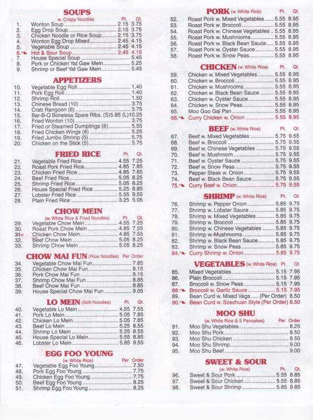 China Wok - Appleton, WI menu_pic